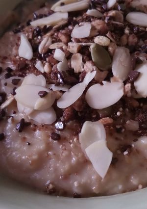 Foto resep Oatmeal pisang kelapa selai kacang