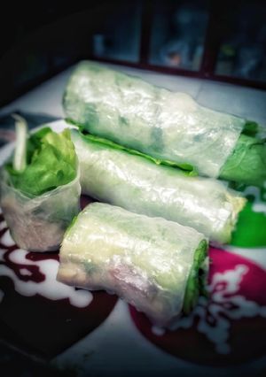 Hình của món Cuốn keto rau thịt.