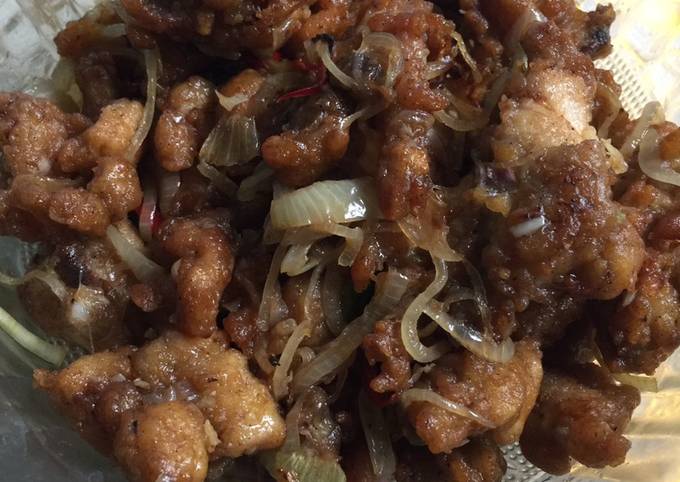 Ayam Krispi Saus Tiram