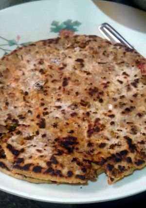 A picture of Moong paratha.