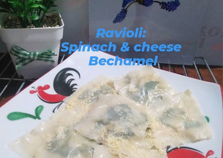 Ravioli: Spinach & cheese Bechamel (pasta)