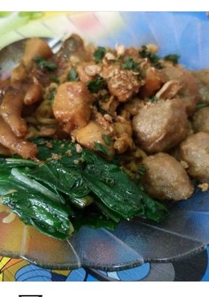 Foto resep Mie ayam goreng bakso ceker