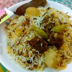 A picture of Beef Biryani.