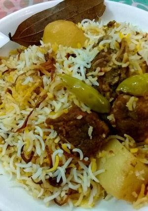 A picture of Beef Biryani.