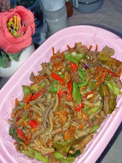 Foto resep Tumis usus kecap pedas