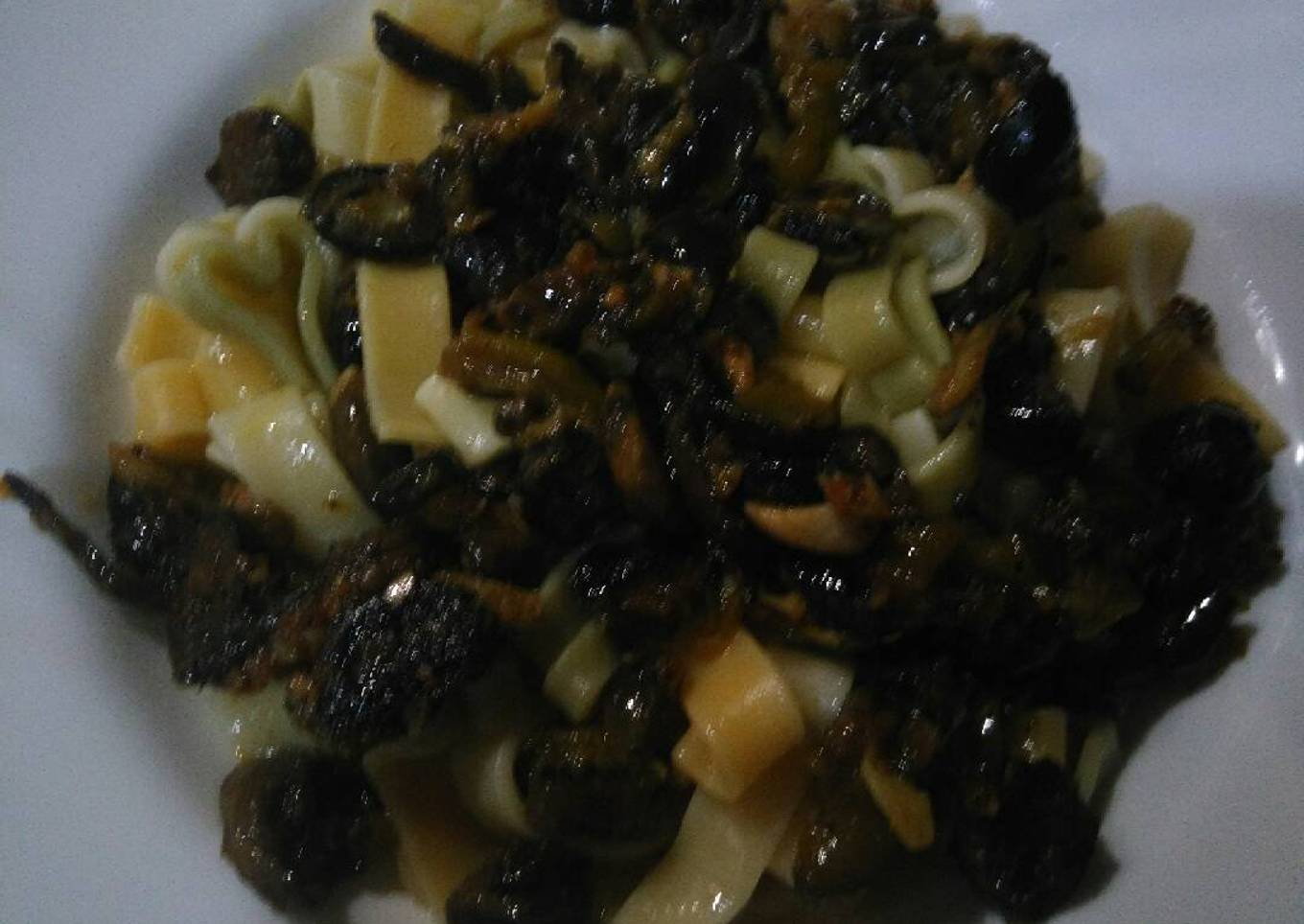 Pasta con champiñones