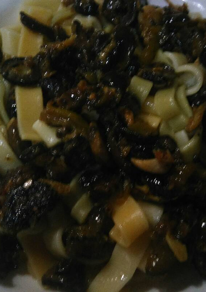 Una foto de Pasta con champiñones