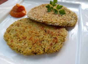 Una foto de Milanesas de mijo