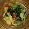 Tumis Sahija(sawi hijau+jagung) simple no Msg