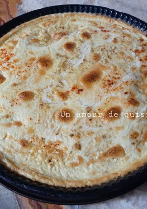 Une photo de Karantika ou Flan de pois chiches 🥖🌶