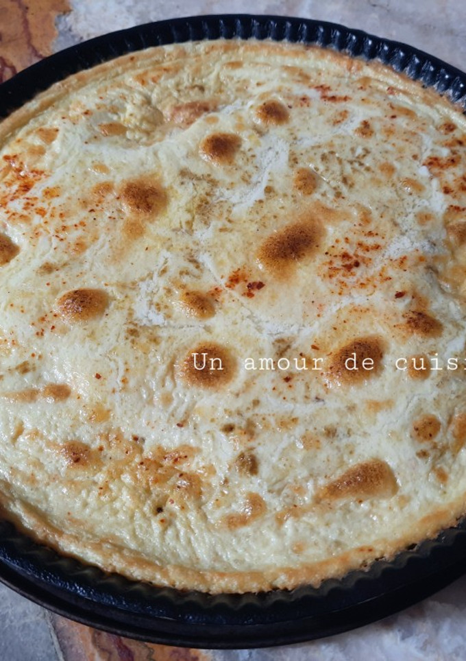Une photo de Karantika ou Flan de pois chiches 🥖🌶