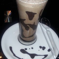 Beaten cold coffee with coco and vanila icecream A picture of Beaten cold coffee with coco and vanila icecream.