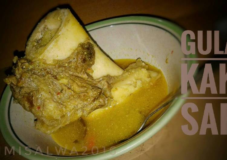 Cara Menyiapkan Gulai kaki sapi pedas tanpa santan 😨 Anti Gagal
