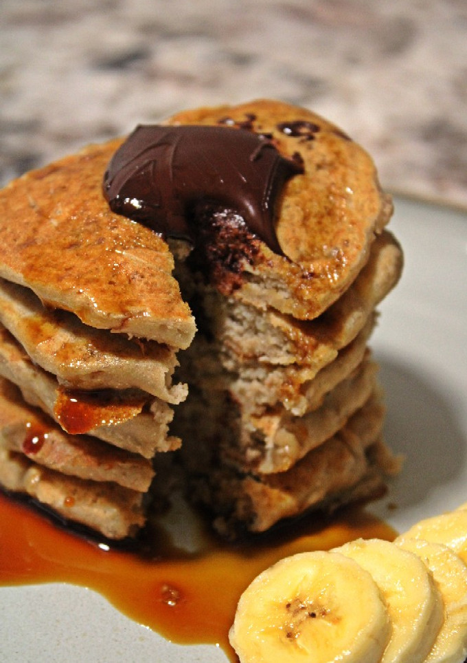 Una foto de Tortitas de quinoa y plátano