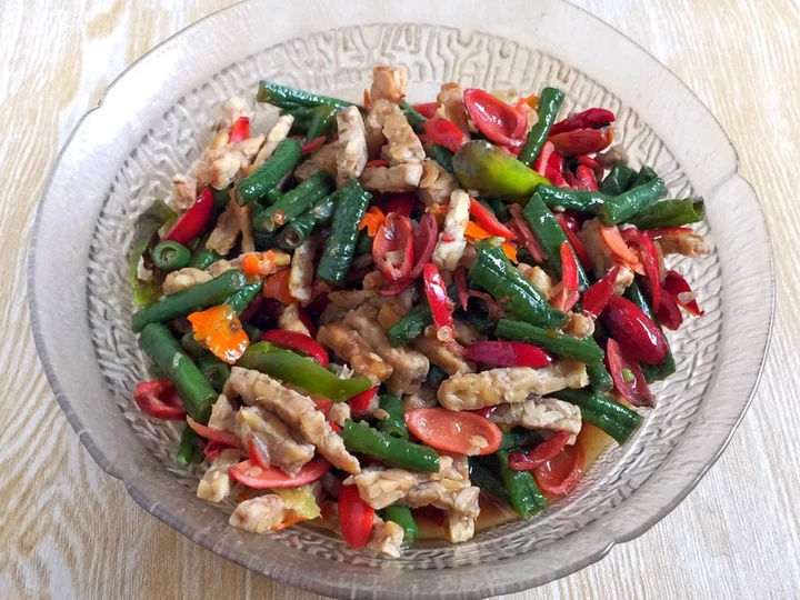 Langkah Gampang Menyiapkan Resep Tumis KUTANG (KUlit TANGkil)-Tempe-Kacang Panjang yang  Bikin Ketagihan Anti Ribet, Menggugah Selera