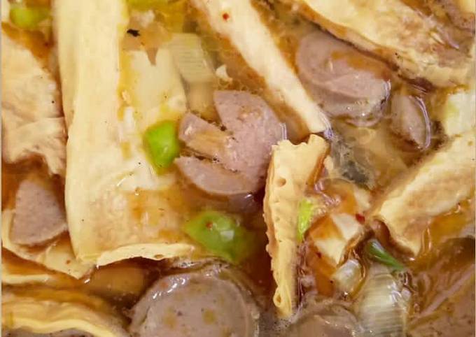 Sop daging kembang tahu