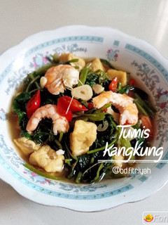 Foto resep Tumis Kangkung Udang