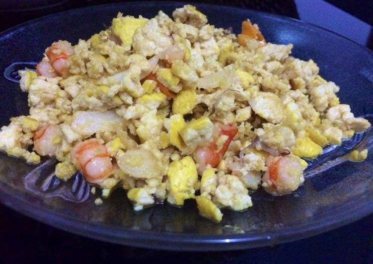 Tumis tahu hancur