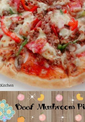 Foto resep Beef Mushroom Pizza