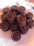 Bombones de chocolate, con relleno de dulce de leche😋