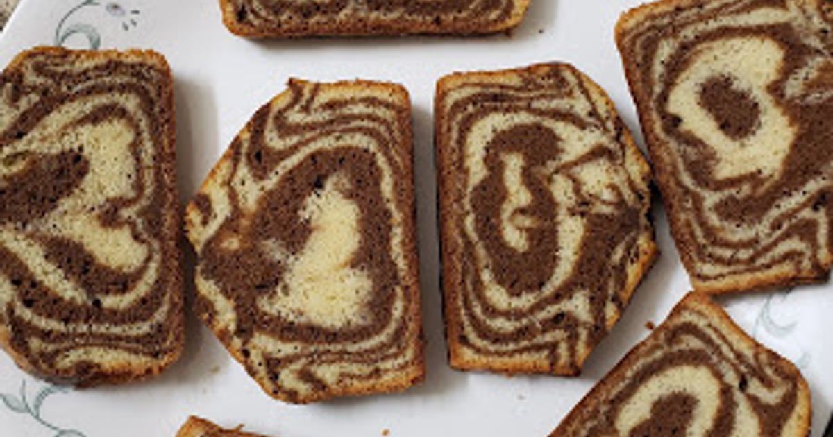 Vanilla Chocolate Marble Cake Recipe by Fhami(Blogger) - Cookpad