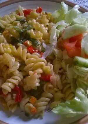 A picture of Fusilli italian pasta.