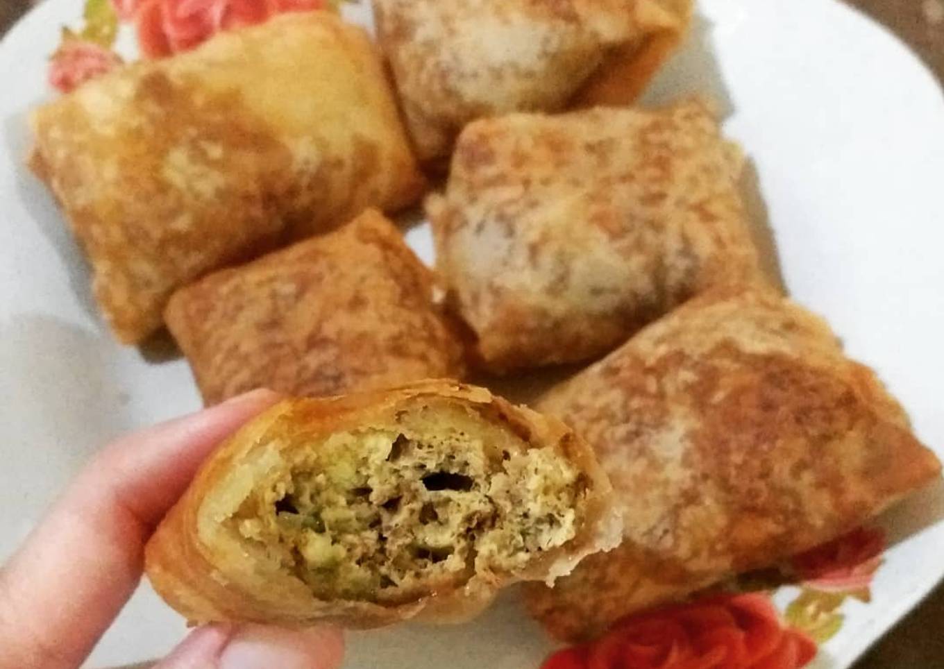 Lumpia Telur (Kari Pedas)