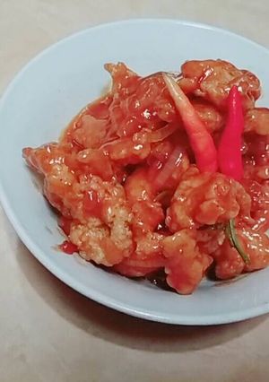 Foto resep Ayam saus pedas manis..