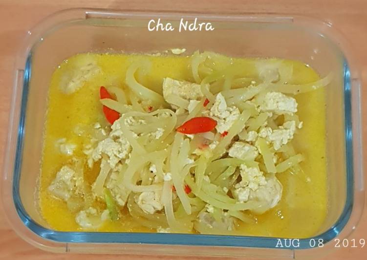 Bagaimana meracik Labu siam tahu tempe santan Anti Gagal