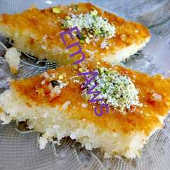 البسبوسة بجوز الهند 👌😋-レシピのメイン写真
