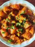 Kathiyawadi Aloo matar ki subji