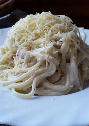 Carbonara spagetti recept fotója