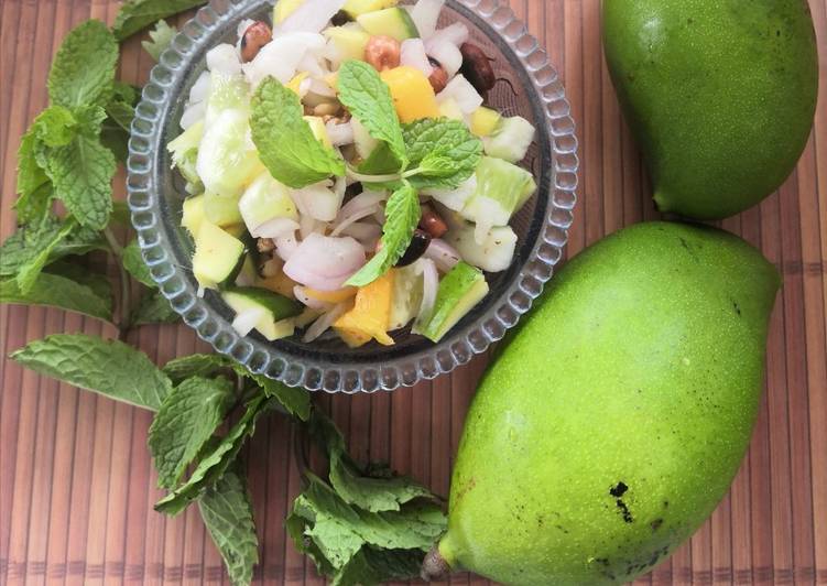 Simple Way to Make Speedy Khatta meetha aam salad