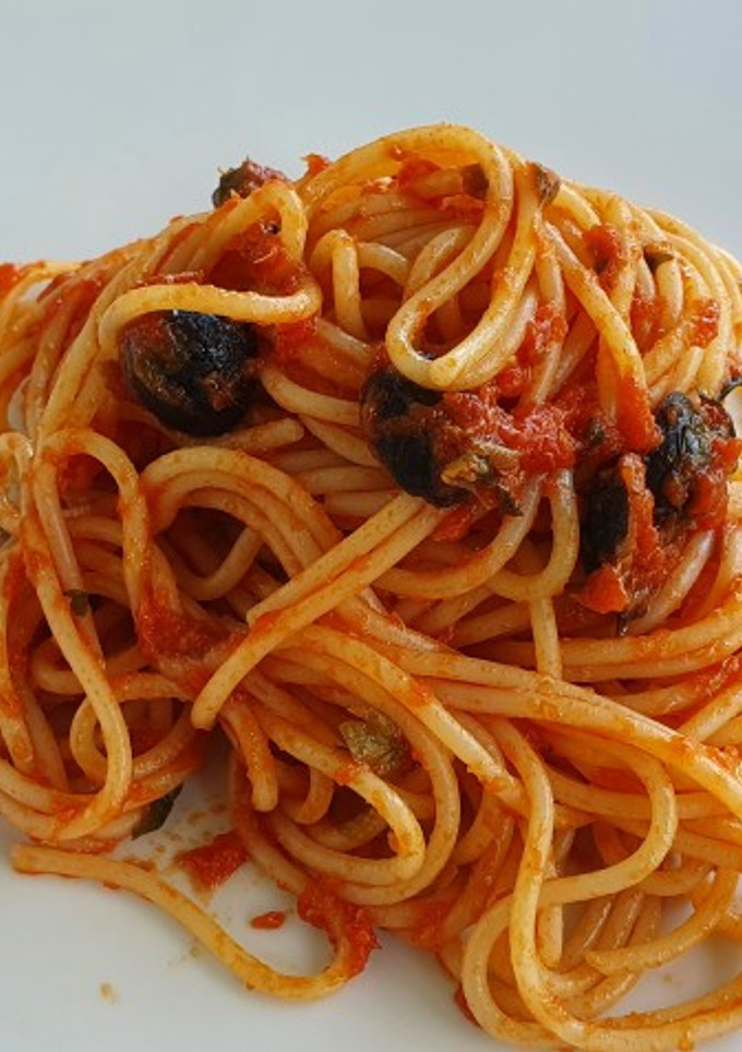 Una foto de Spaghetti alla Puttanesca