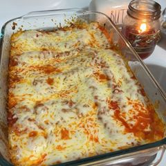 A picture of Mom’s Manicotti.