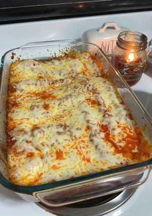 A picture of Mom’s Manicotti.