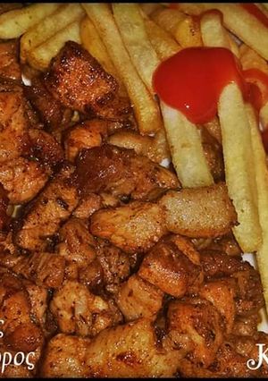 A picture of Homemade Pork Gyros.