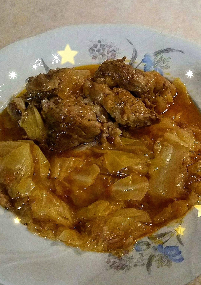 Φωτογραφία της συνταγής Χοιρινό με λάχανο 🍖🍴