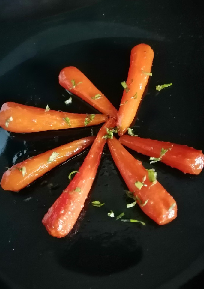 Una foto de Zanahorias glaseadas