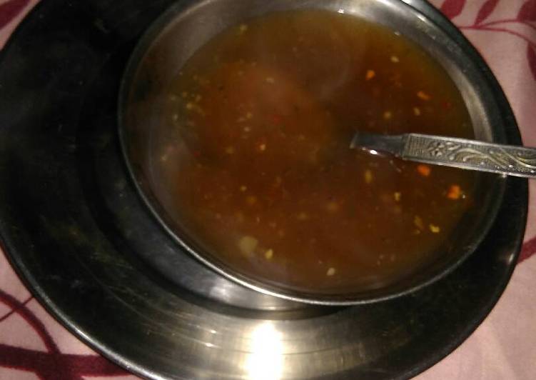 Steps to Make Homemade Hot and sour soup