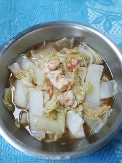 รูปของ ผัดผักกาดกุ้งสด🥬🦐🦐