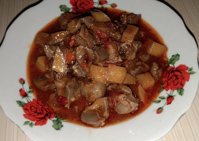 Anti Ribet, Membuat Kentang Ampela Masak Pedas Irit Anti Gagal