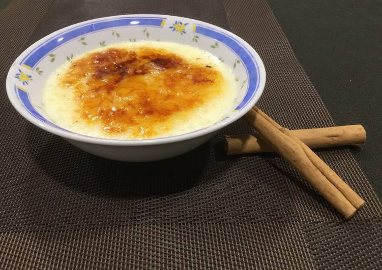 Arroz con leche asturiano, como lo hacía mi suegra, olla lenta