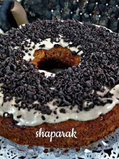 عکسی از دستور کیک نسکافه کرم دار