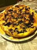 Chicken, Fennel, Black Mushroom, and Parmesan Tart