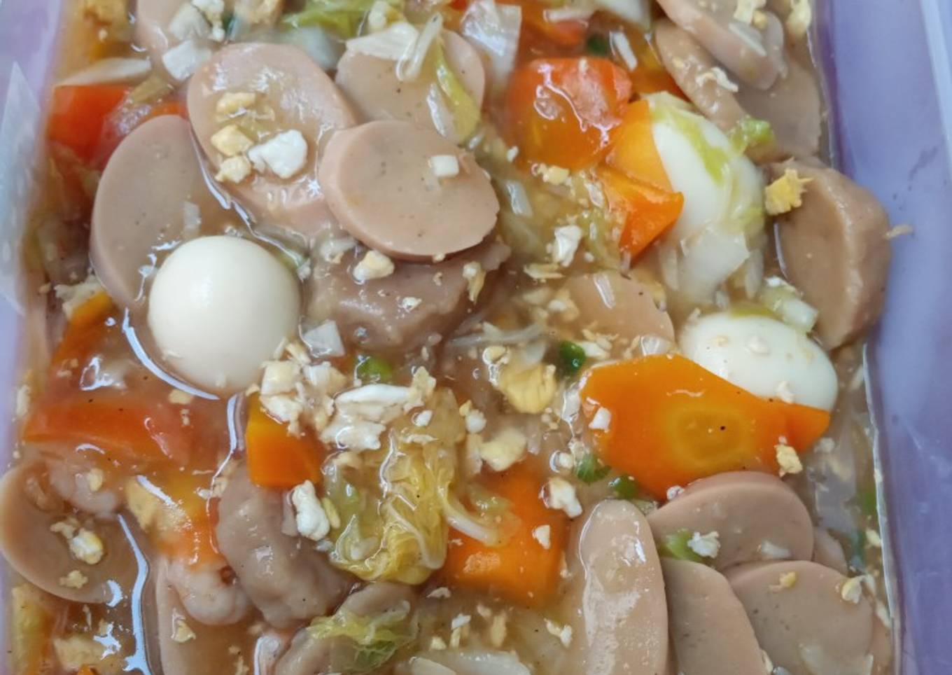 Capcay kuah kental