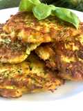 Zucchini and Zucchini Blossom Fritters