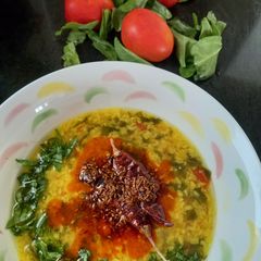 Spinach dal A picture of Spinach dal.