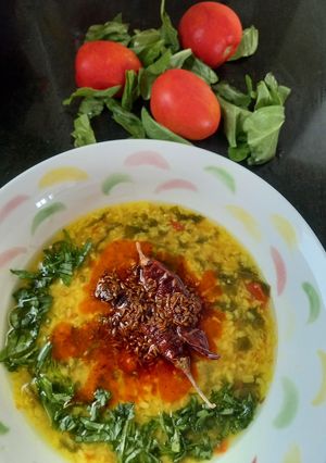 A picture of Spinach dal.