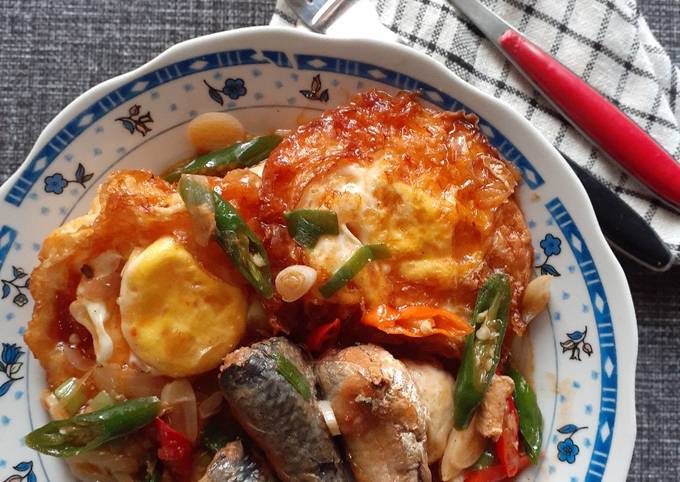 Sarden Tahu Telur Kuah